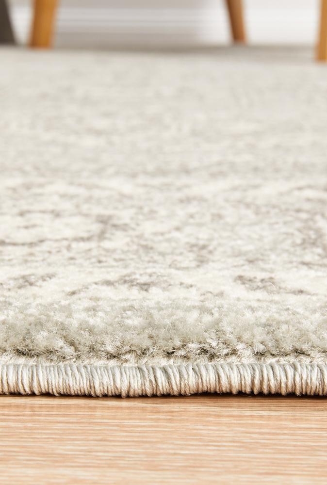 Evoke Silver Flower Transitional Rug