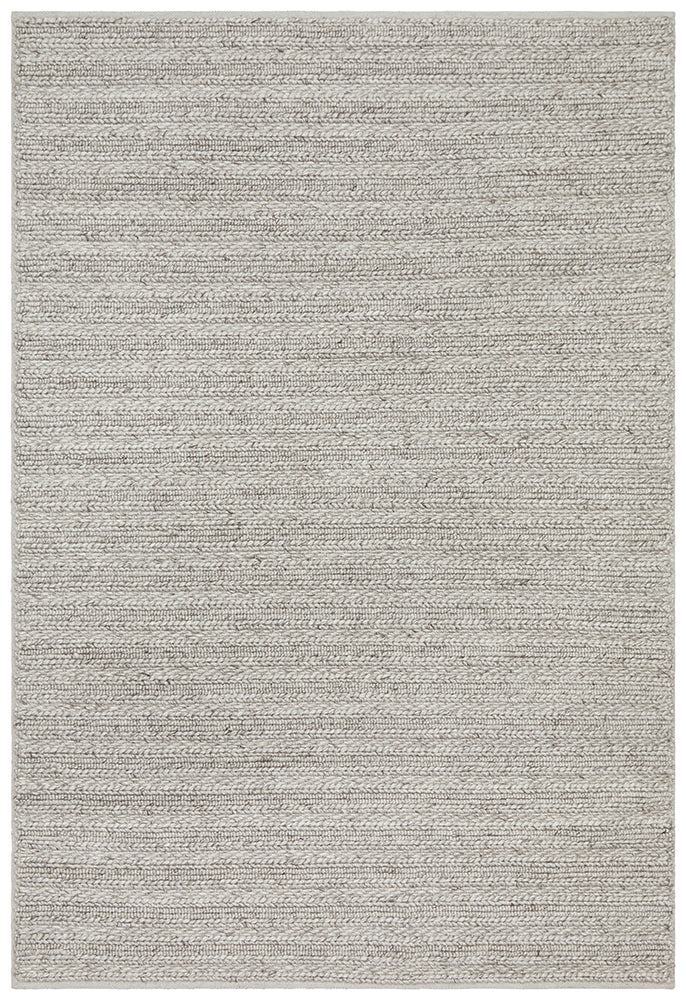 Harvest 801 Silver Textured Hand Woven Rug