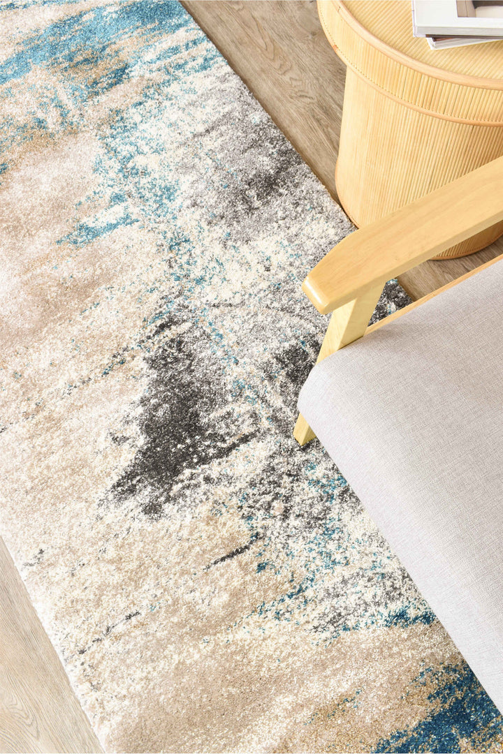 Dahlia 854 Beige Turquoise Runner