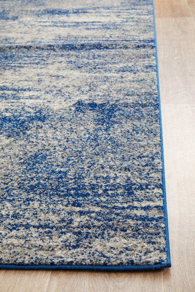 Mirage Casandra Dunescape Modern Blue Grey Runner Rug