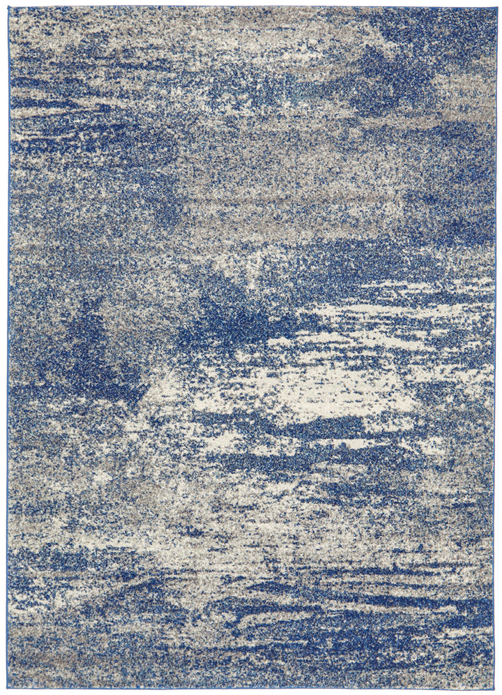 Mirage Casandra Dunescape Modern Blue Grey Rug