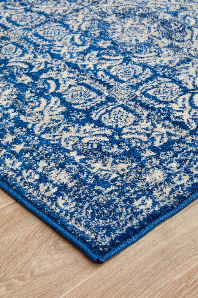 Mirage Gwyneth Stunning Transitional Navy Runner Rug