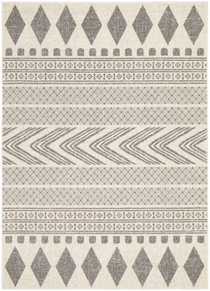 Mirage Adani Modern Tribal Design Grey Rug