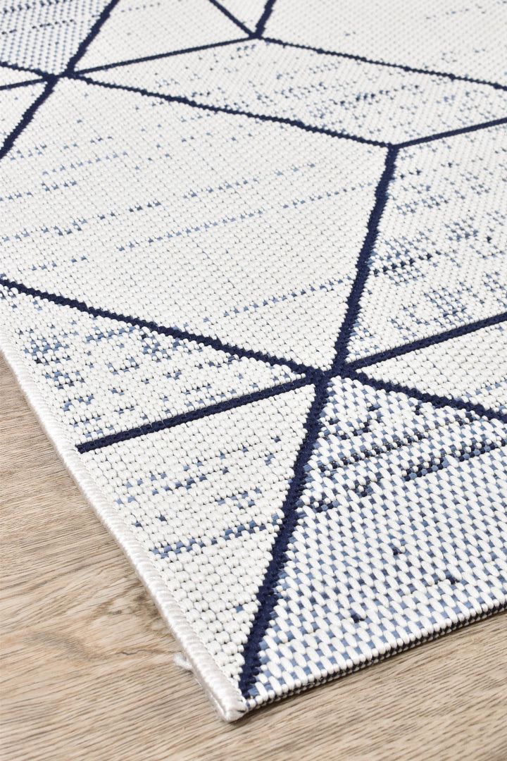 Iris White Blue Rug 47277-396