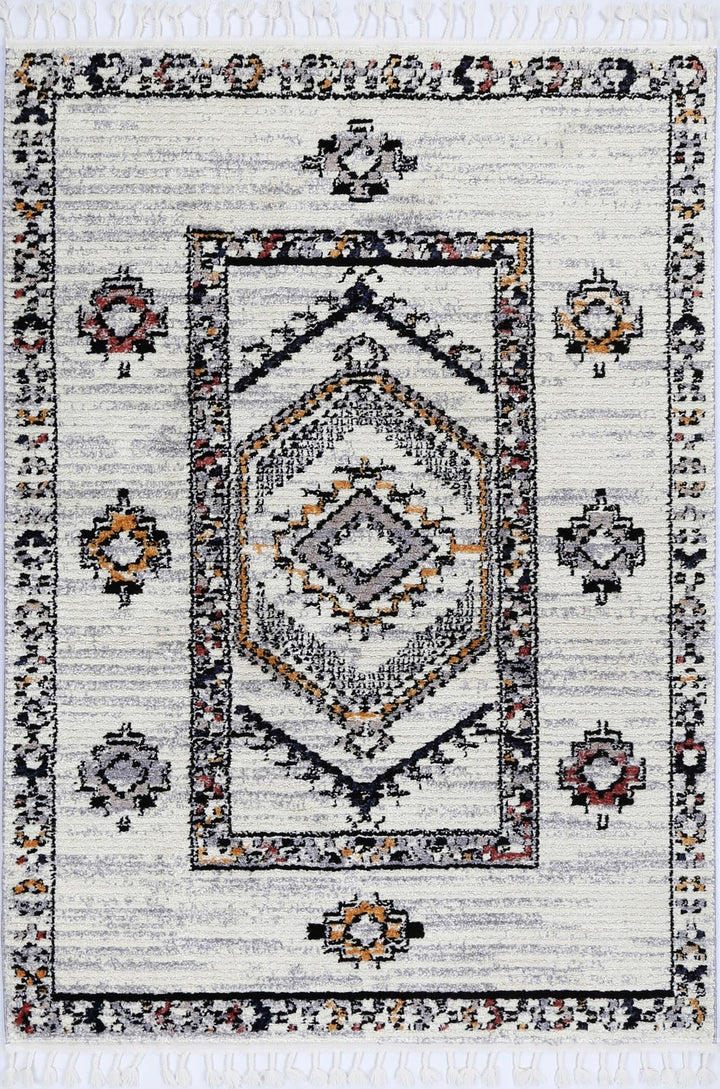 Boho Moroccan Tribal Border Multi Rug ( New Landed )