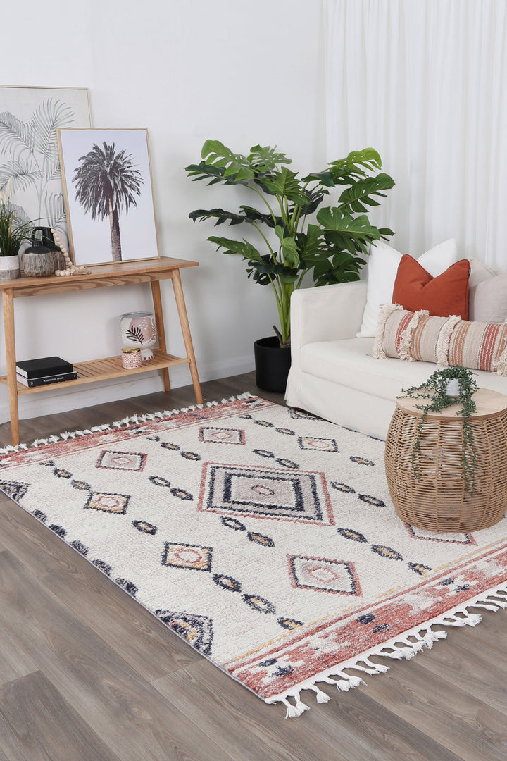 Boho Moroccan Tribal Diamond Multi Rug ( New Landed )