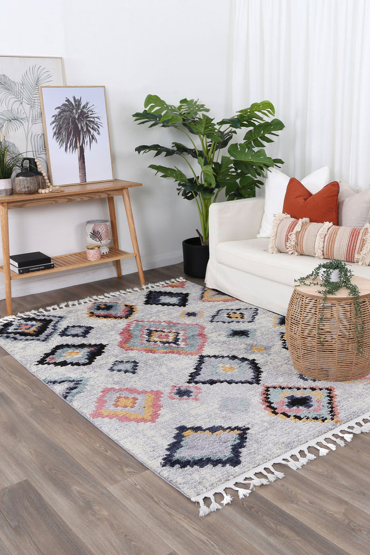 Boho Moroccan Tribal Ash Rug ( New Landed )