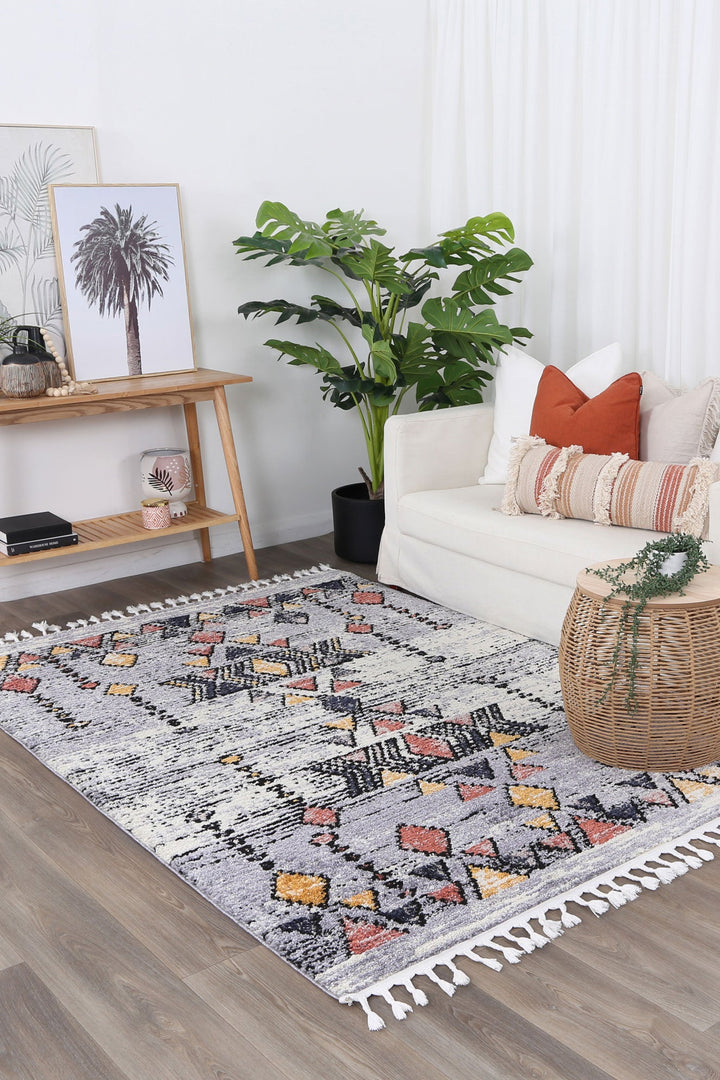 Boho Moroccan Cross Multi Rug ( New Landed )