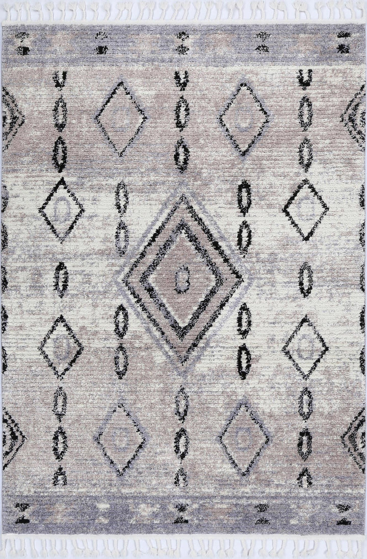 Boho Moroccan Tribal Diamond Ash Rug ( New Landed )