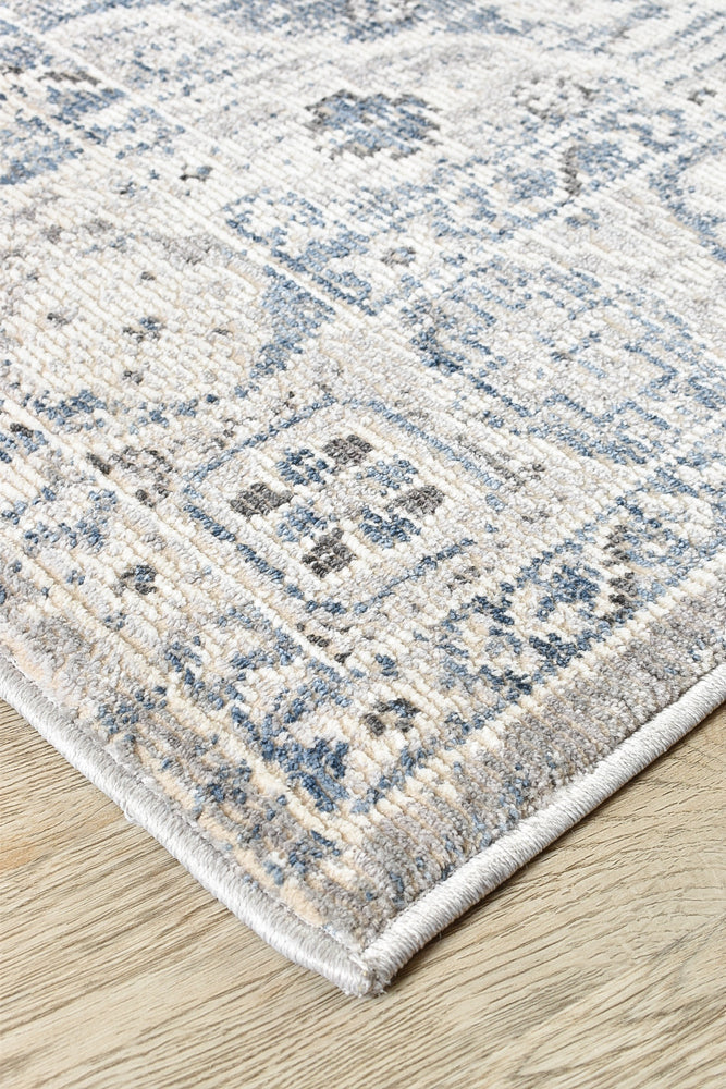 Medina Blue L.Grey Rug 0320C