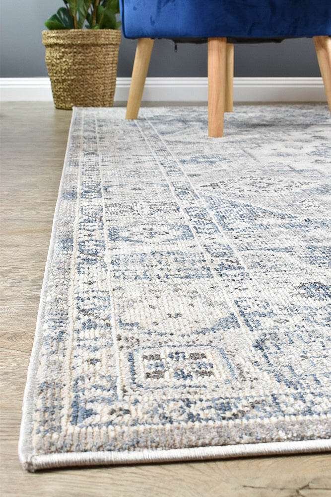 Medina Blue L.Grey Rug 0320C