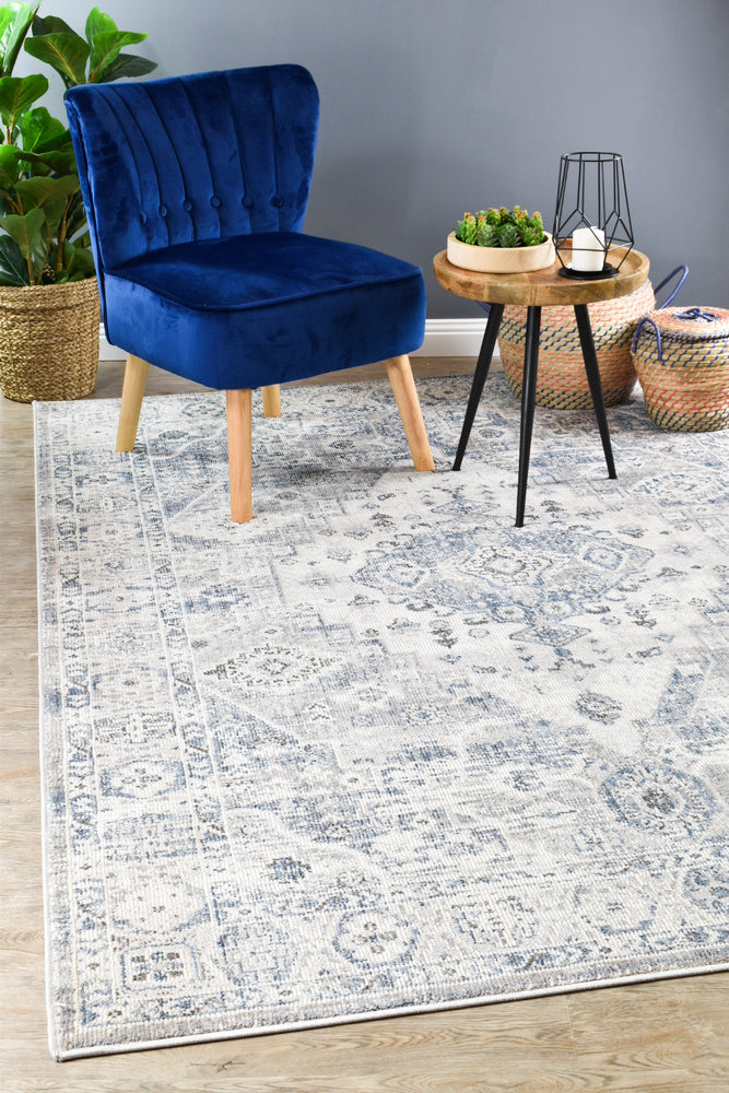 Medina Blue L.Grey Rug 0320C