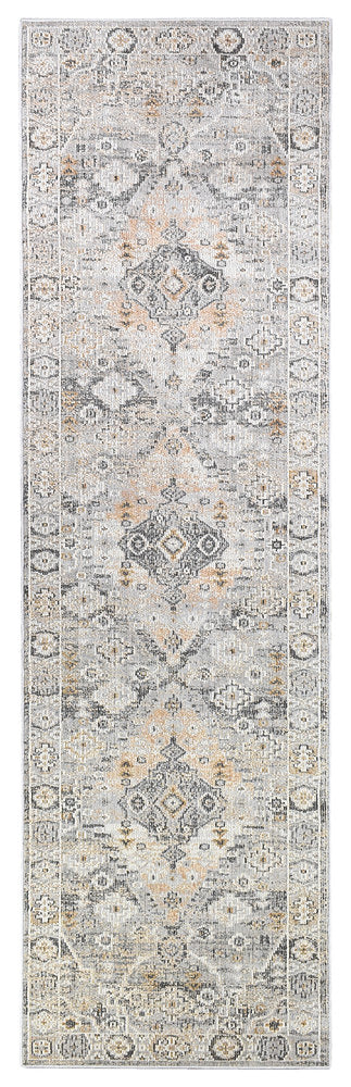 Medina Grey Mustard Rug 0320C