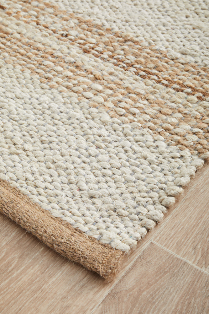 Noosa 555 Natural White Runner Rug