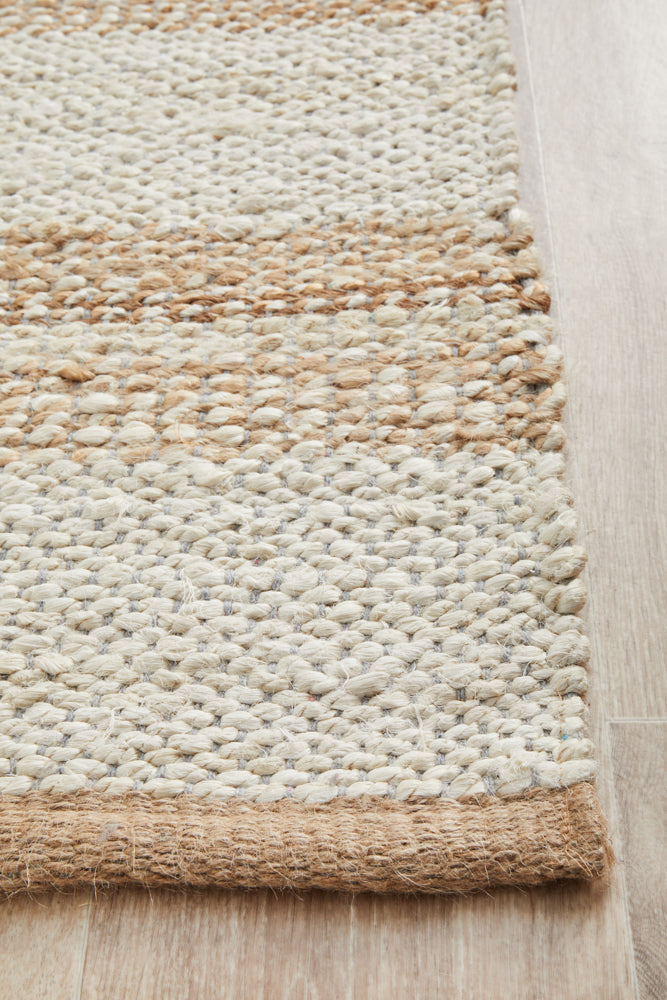 Noosa 555 Natural White Runner Rug