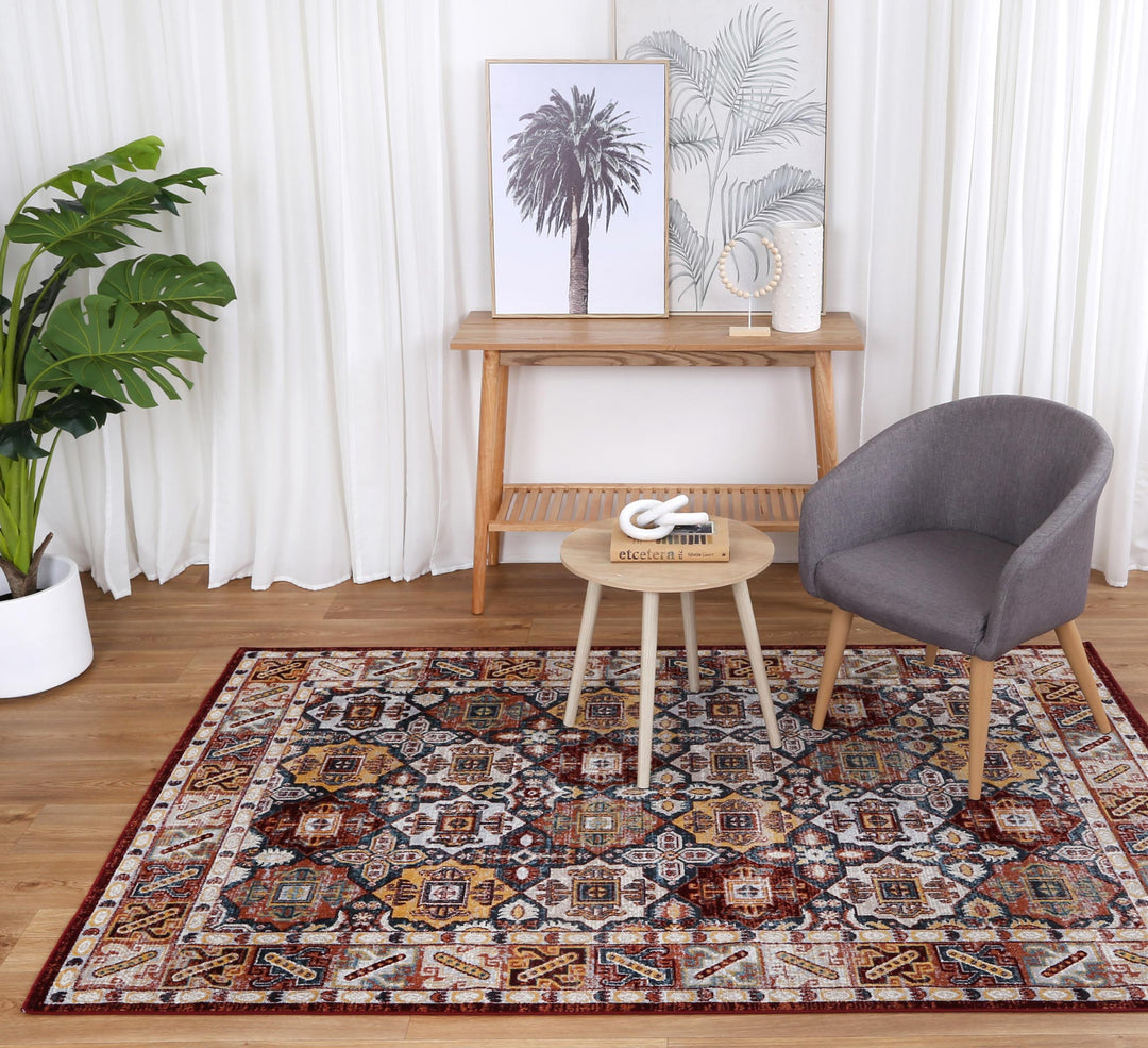 Limani Dalian Multi Traditional Soft Rug