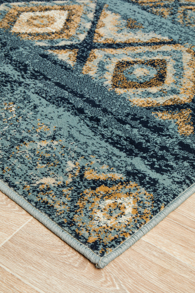 Oxford Contrast Blue Rug