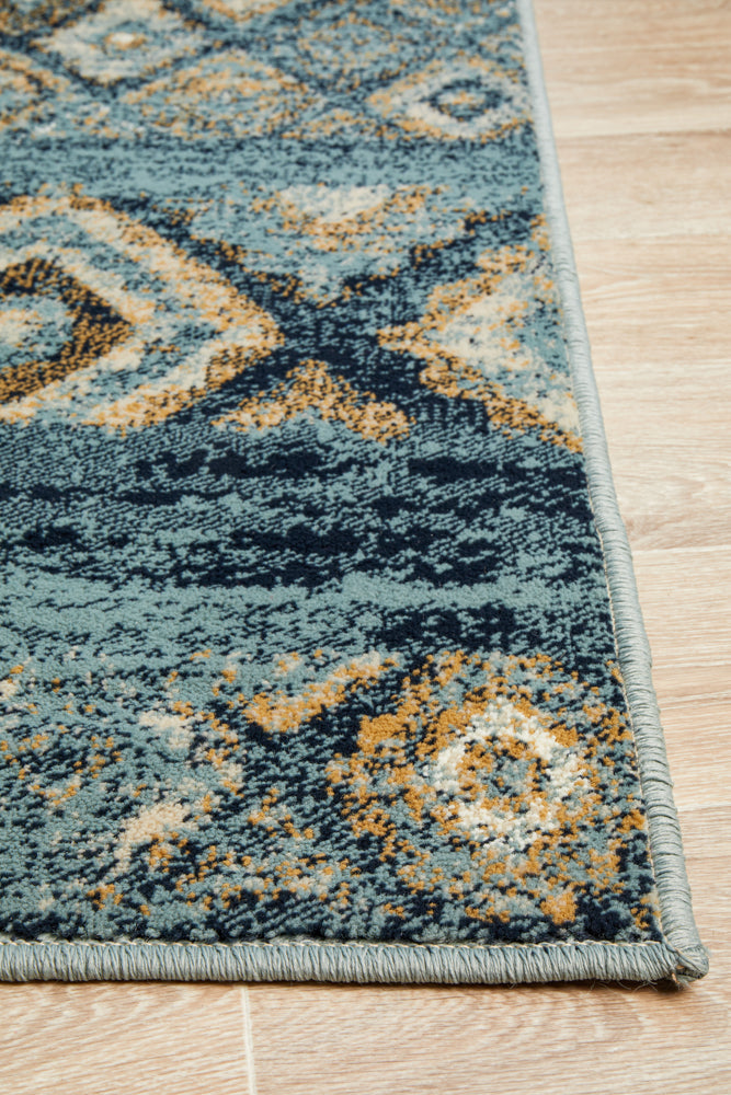 Oxford Contrast Blue Rug