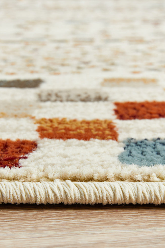 Oxford Squares Bone Rug