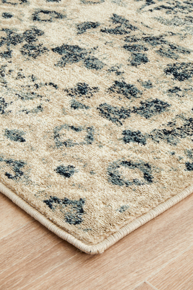 Oxford Illusion Blue Runner Rug