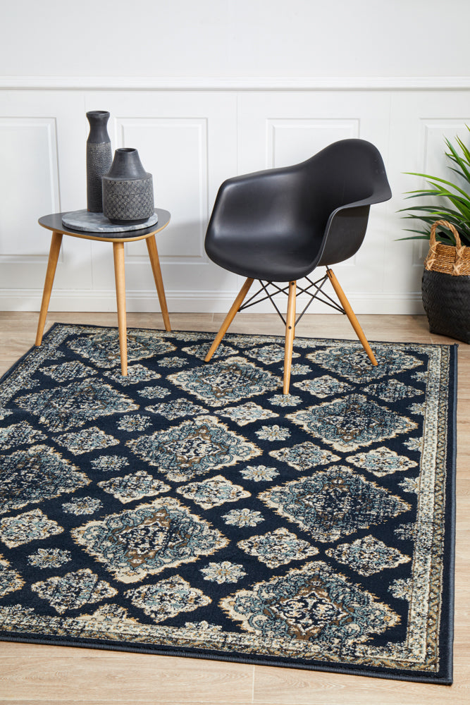 Oxford Timeline Navy Rug