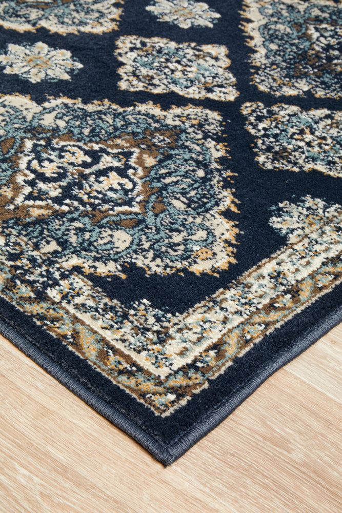 Oxford Timeline Navy Rug