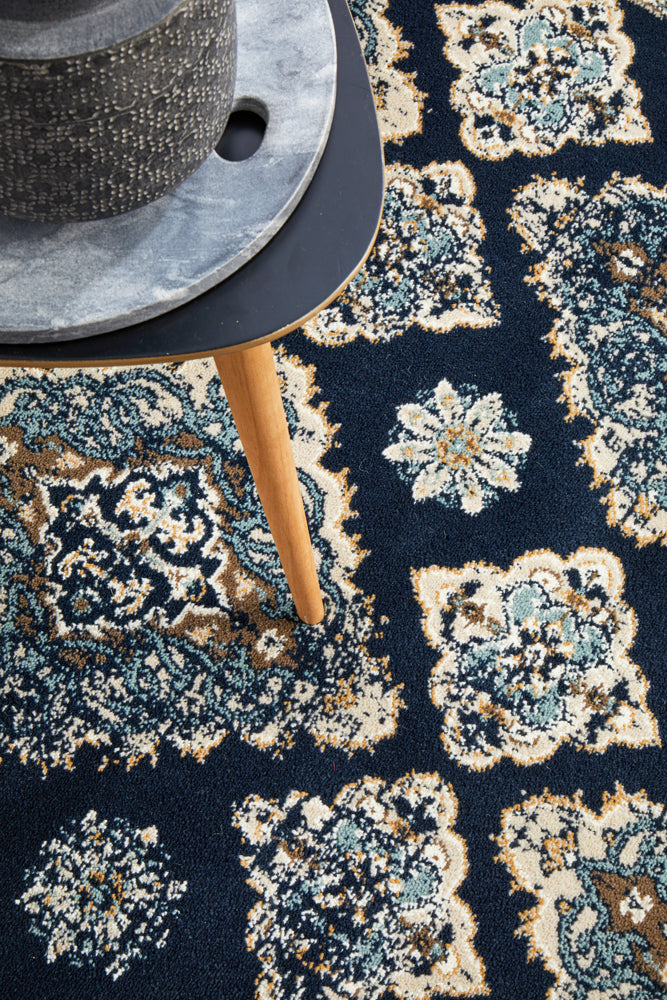 Oxford Timeline Navy Rug