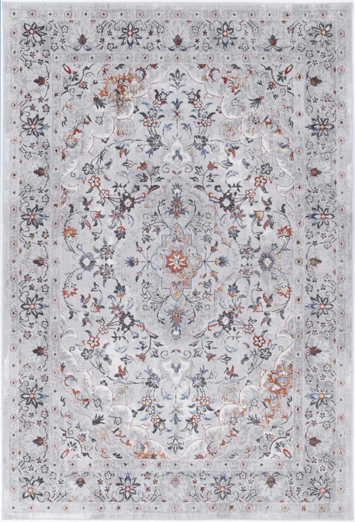 Malo Ava Ivory & Red Traditional Rug