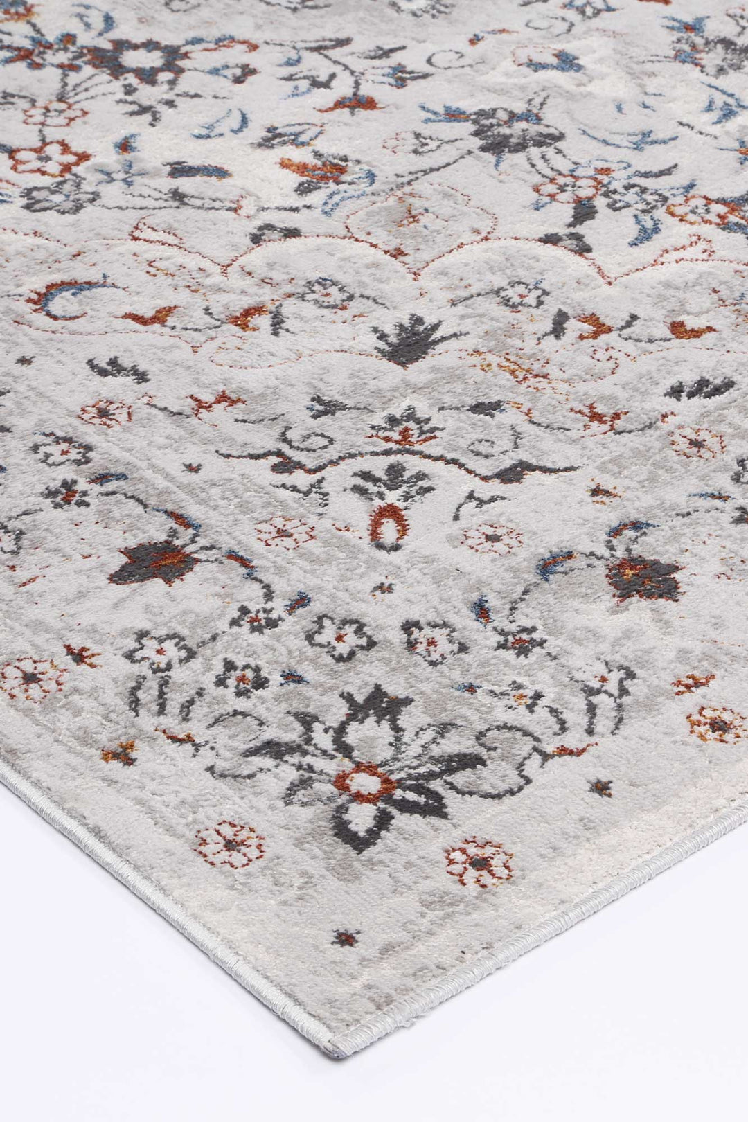 Malo Ava Ivory & Red Traditional Rug