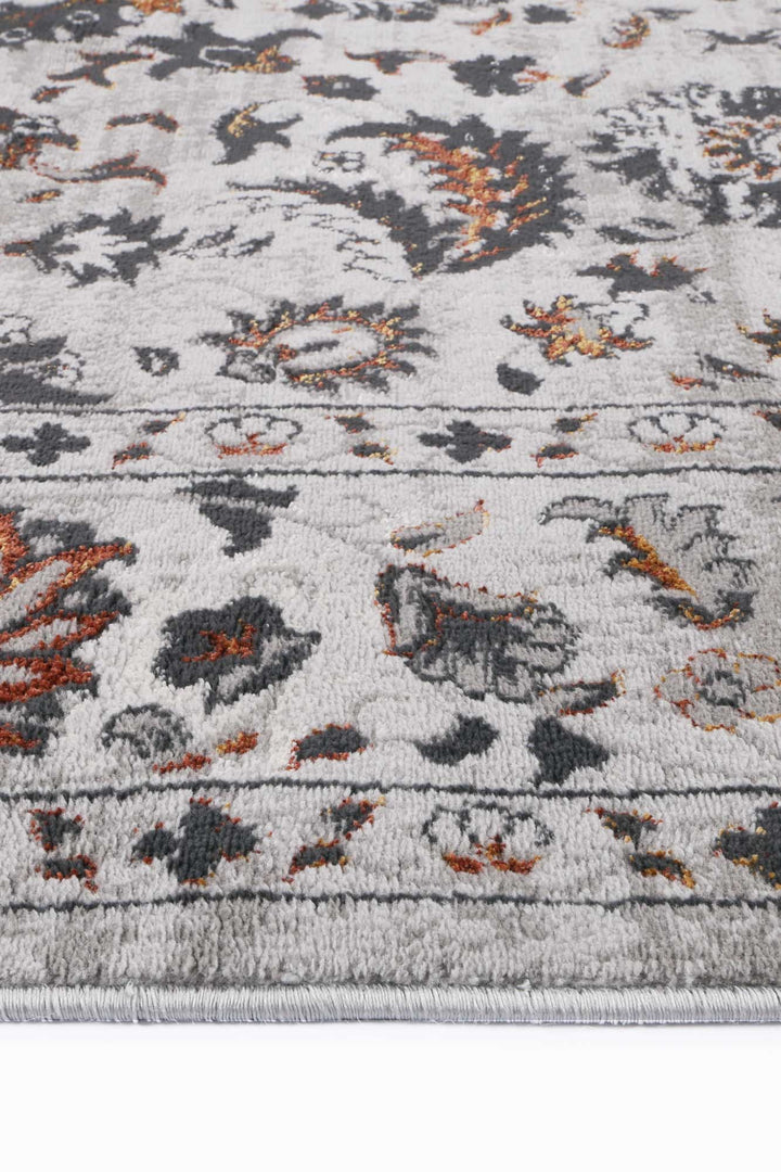 Malo Edward Ivory & Red Traditional Rug