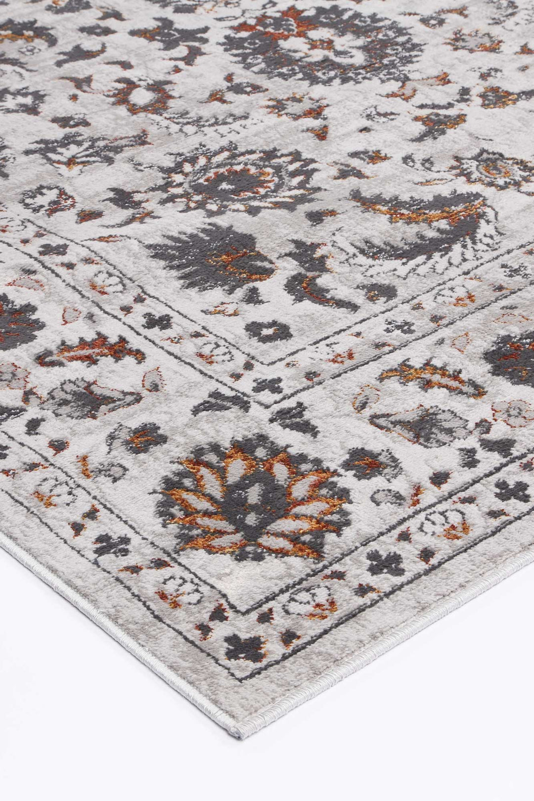 Malo Edward Ivory & Red Traditional Rug