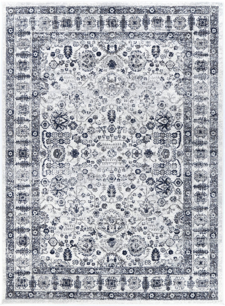 Frankie Marseille Ivory & Blue Traditional Rug