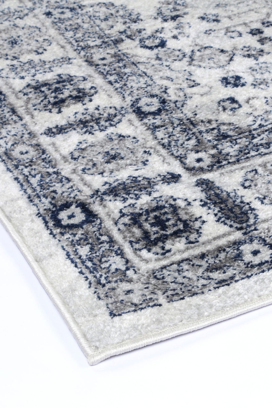 Frankie Marseille Ivory & Blue Traditional Rug