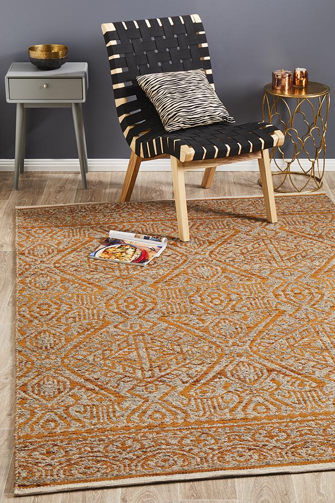 Relic Reuben Rust Natural Rug