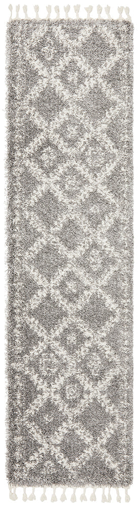 Saffron 33 Silver Runner Rug