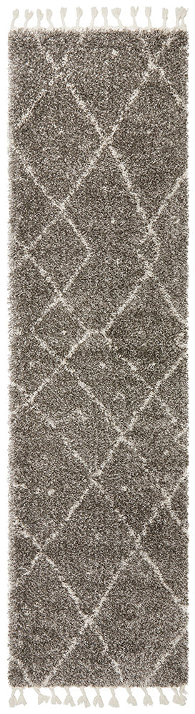 Saffron 44 Grey Runner Rug