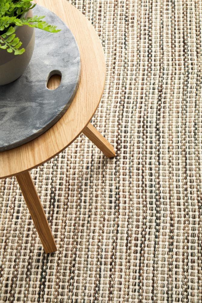 Natural Pure Wool  flatweave FLoor Rug - All Modern Design