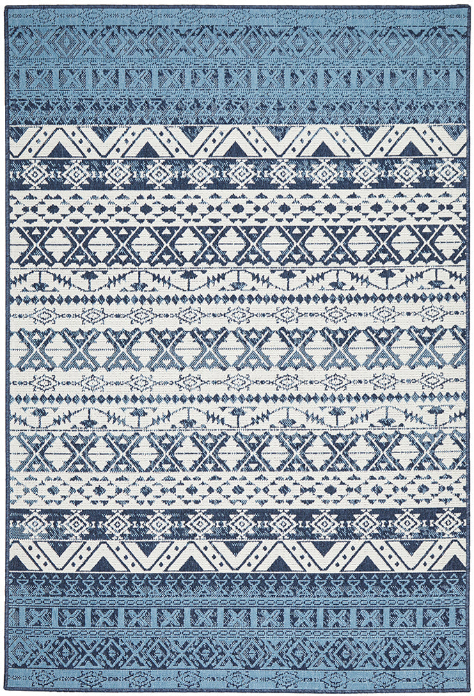 Seaside 3333 White Blue Rug