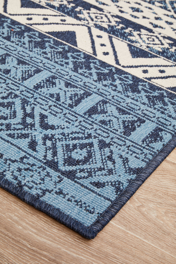 Seaside 3333 White Blue Rug