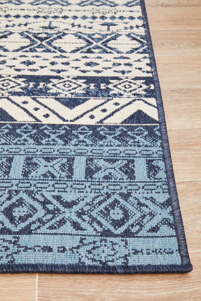 Seaside 3333 White Blue Rug