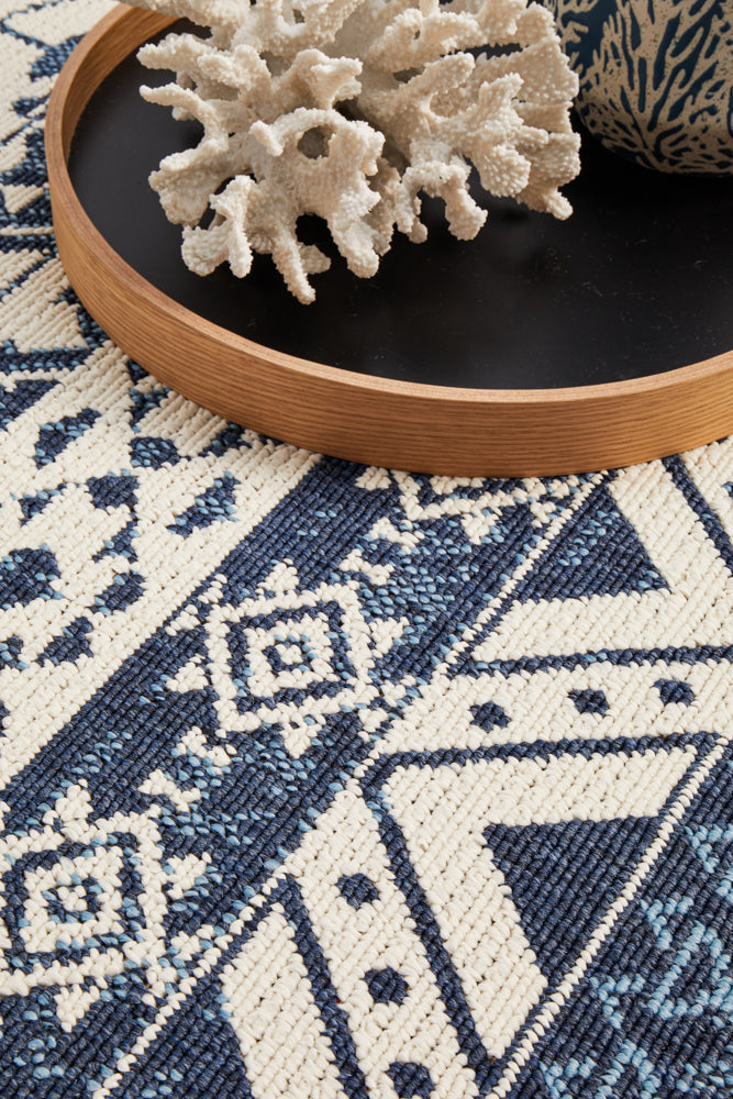 Seaside 3333 White Blue Rug