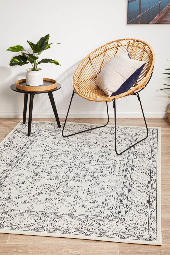 Seaside 5555 White Rug