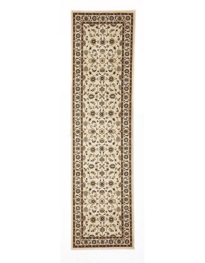 Sydney Collection Classic Rug Ivory With Ivory Border