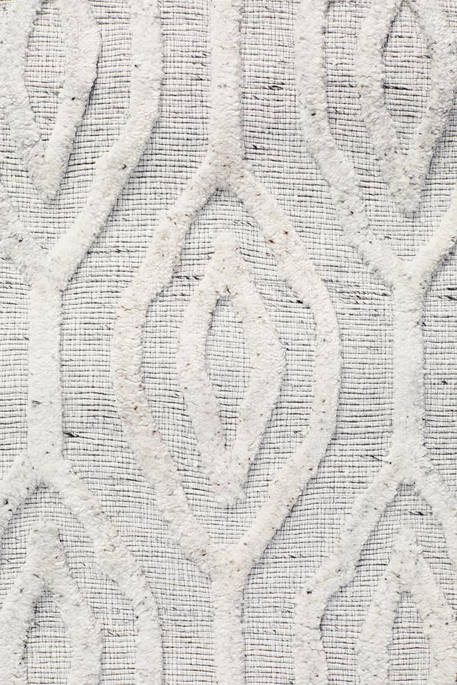 Visions Winter Wish White Modern Rug