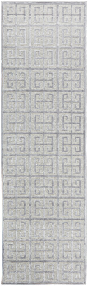 York Brenda Silver Runner Rug