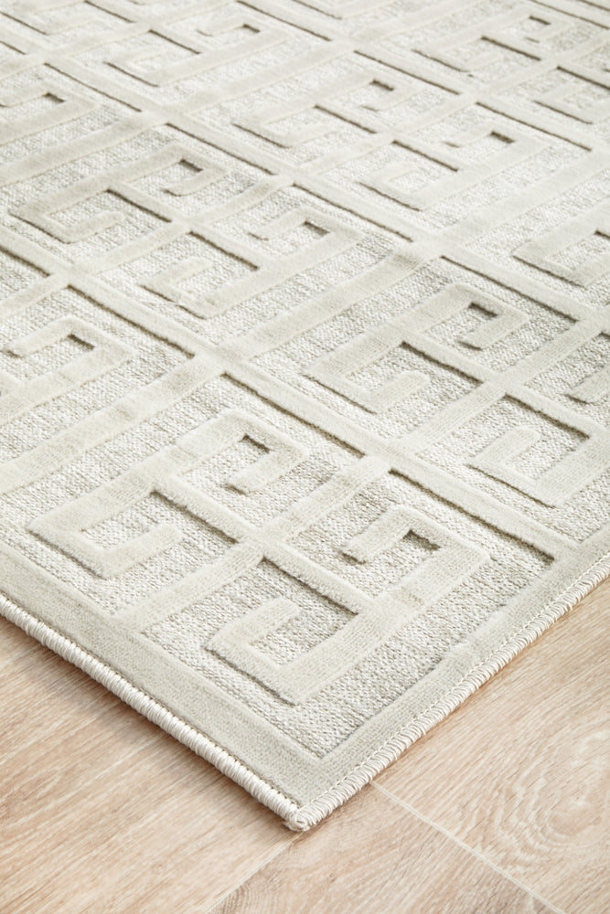 York Brenda Natural White Runner Rug