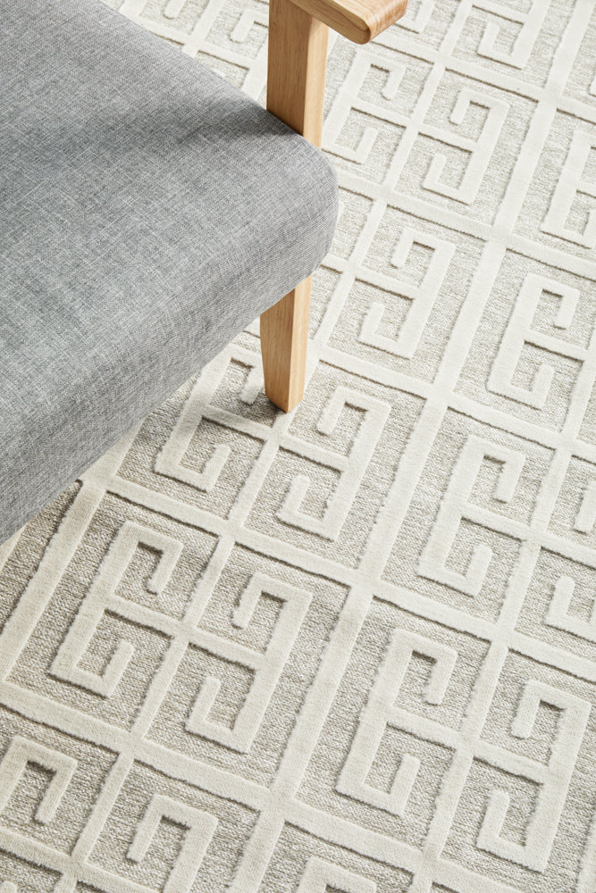 York Brenda Natural White Runner Rug