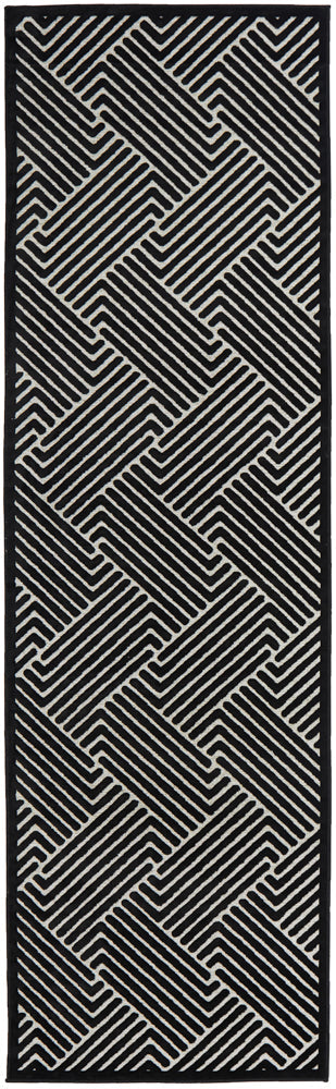 York Cindy Black & Gold Rug